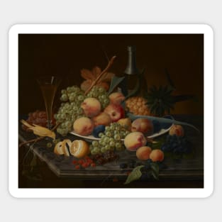 Still Life with Fruit by Severin Roesen Sticker